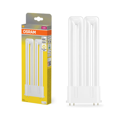 Osram LED Dulux F 20-36W/830 2G10 2250lm EM & AC Mains matt warmweiß nicht dimmbar – Produkt mit Verpackung