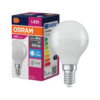 Osram LED Value Classic P 5,5-40W/865 E14 470lm matt tageslichtweiß nicht dimmbar – Produkt mit Verpackung
