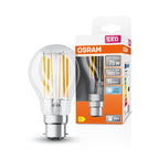 Osram LED Filament Star Classic A klar 300° 7,5-75W/840 neutralweiß 1055lm B22d 220-240V – Produkt mit Verpackung