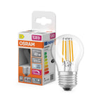 Osram LED Filament Superstar+ Tropfen P klar 300° 3,4-40W/940 neutralweiß 470lm E27 220-240V dimmbar – Produkt mit Verpackung