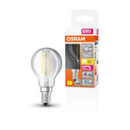 Osram LED Filament Superstar+ Tropfen P klar 300° 3,4-40W/927 warmweiß 470lm E14 220-240V dimmbar – Produkt mit Verpackung