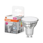 Osram LED Superstar+ Reflektor PAR16 120° 6,7-46W/940 neutralweiß 575lm GU10 220-240V dimmbar – Produkt mit Verpackung