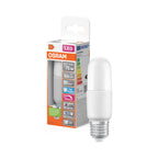 Osram LED Superstar+ Stick matt 200° 11-75 W/865 tageslichtweiß 1000lm E27 220-240V dimmbar – Produkt mit Verpackung