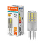 Osram / Ledvance LED Pin klar 320° Performance 4,5-48W/827 warmweiß 600lm G9 220-240V – Produkt mit Verpackung