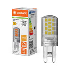 Osram LED Pin klar 300° Performance 4-40W/827 warmweiß 470lm G9 220-240V dimmbar – Produkt mit Verpackung