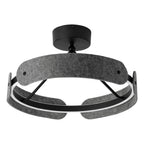 Osram LED Deckenleuchte Decor Curve Felt 33W/3000K 1000lm warmweiß nicht dimmbar dunkelgrau IP20