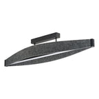 Osram LED Deckenleuchte Decor Flat Felt 23W/3000K 800lm warmweiß nicht dimmbar dunkelgrau IP20