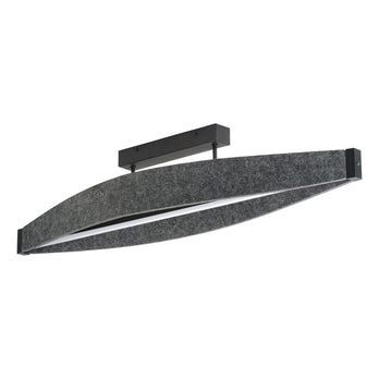 Osram LED Deckenleuchte Decor Flat Felt 23W/3000K 800lm warmweiß nicht dimmbar dunkelgrau IP20