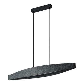 Osram LED Pendelleuchte Decor Flat Felt 23W/3000K 800lm warmweiß nicht dimmbar dunkelgrau IP20