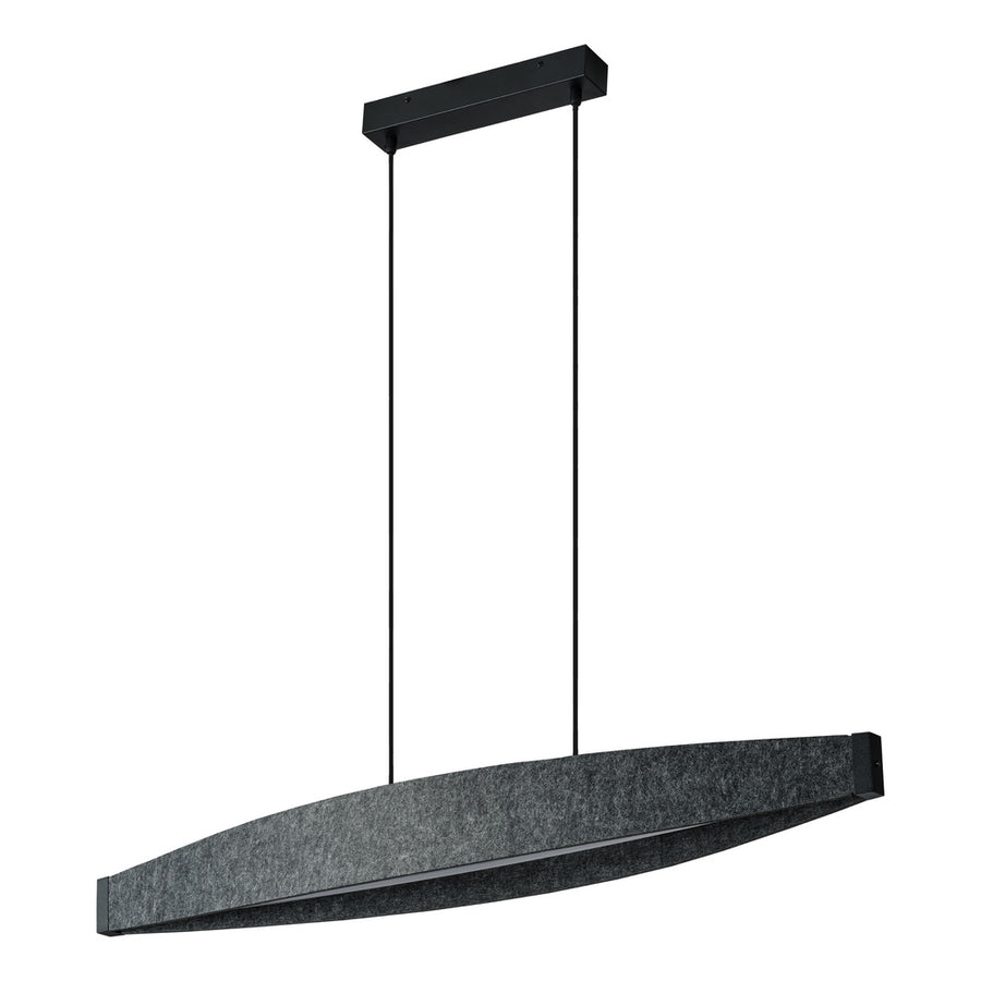 Osram LED Pendelleuchte Decor Flat Felt 23W/3000K 800lm warmweiß nicht dimmbar dunkelgrau IP20