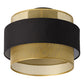 Osram Deckenleuchte Decor Hornet 1-flammig E27 nicht dimmbar schwarz/gold IP20