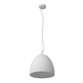 Osram Pendelleuchte Decor Plaster Routes Bell 1-flammig E27 nicht dimmbar weiß IP20