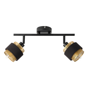 Osram LED Spot Decor Hornet 2-flammig 2,8W/2700K 200lm warmweiß nicht dimmbar schwarz/gold IP20