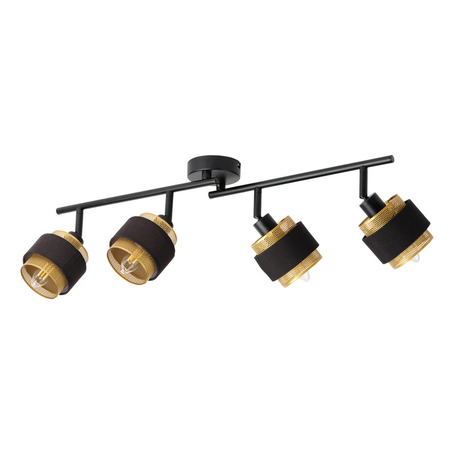 Osram LED Spot Decor Hornet 4-flammig 2,8W/2700K 400lm warmweiß nicht dimmbar schwarz/gold IP20