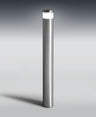Osram LED Bodenleuchte Endura Style Mini Zylinder 80cm 4W 250lm nicht dimmbar steel IP44 – Montiert, eingeschaltet