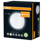 Osram LED Wand-/Deckenleuchte Endura Style Ball Sensor 12W/830 1030lm warmweiß nicht dimmbar weiß IP44 – Verpackung
