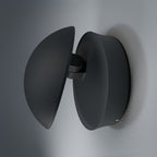 Osram LED Wandleuchte Endura Style Cover Round 13W/830 480lm warmweiß nicht dimmbar dunkelgrau IP44 – Montiert, ausgeschaltet