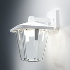 Osram LED Wandleuchte Endura Style Lantern Classic Down 11,5W/830 740lm warmweiß nicht dimmbar weiß – Montiert, eingeschaltet