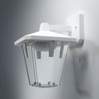 Osram LED Wandleuchte Endura Style Lantern Classic Down 11,5W/830 740lm warmweiß nicht dimmbar weiß – Montiert, ausgeschaltet