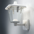 Osram LED Wandleuchte Endura Style Lantern Classic Up 11,5W/830 640lm warmweiß nicht dimmbar weiß IP44 – Montiert, eingeschaltet