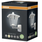 Osram LED Wandleuchte Endura Style Lantern Classic Up 11,5W/830 640lm warmweiß nicht dimmbar weiß IP44 – Verpackung