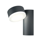 Osram LED Wandleuchte Endura Style Spot Round 8W/830 440lm neutralweiß nicht dimmbar dunkelgrau IP44 – Montiert, eingeschaltet