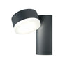 Osram LED Wandleuchte Endura Style Spot Round 8W/830 440lm neutralweiß nicht dimmbar dunkelgrau IP44 – Montiert, eingeschaltet