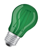 Osram LED Star Classic P 1,6-15W/Grün E27 farbig 300° 136lm nicht dimmbar Blister – Produktansicht
