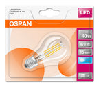 Osram LED Star Classic P Filament 4-40W/840 E27 klar 300° 470lm kaltweiß nicht dimmbar Blister – Verpackung