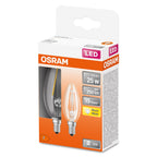 OSRAM LED Star CL B FIL 2,5-25W/827 E14 250lm klar nicht dimmbar 2er Pack – Verpackung