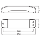 Osram Trafo Halotronic HTL 105/230-240 – Maßzeichnung