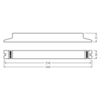 Osram Vorschaltgerät QTP5 2x14-35 GII Quicktronic Professional (Früher QT-FH, für T5 HE Röhren) – Maßzeichnung