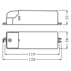 Osram ET-PARROT 105/220-240 I – Maßzeichnung