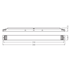 Osram OTi DALI 80/220-240/2A1 LT2 L Innen-EVG für LED-Module – Maßzeichnung