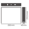 LEDVANCE LED Zubehör Mounting Bracket / Montagehalterung 90W – Maßzeichnung