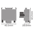 LEDVANCE LED Zubehör TruSys Electrical Connector 5X2,5 – Maßzeichnung