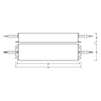 OSRAM LED Treiber OT 130/220-240/24 P – Maßzeichnung