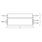 OSRAM LED Treiber OT 250/220-240/24 DIM P – Maßzeichnung