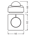 LEDVANCE Substitube Connected Sensor ST8 LB Gen2 – Maßzeichnung