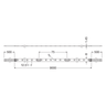LEDVANCE LED-Strip LF1200TW-G1-827.865-09 L2 92,7W IP00 – Maßzeichnung