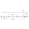 LEDVANCE LED-Strip LF2000TW-G1-827.865-04 L1 80,1W IP00 – Maßzeichnung