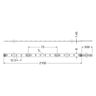 LEDVANCE LED-Strip LF4000TW-G1-827.865-02 L1 76,4W IP00 – Maßzeichnung