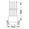 LEDVANCE Leuchte LF-4PIN FLEX – Maßzeichnung