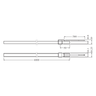 LEDVANCE LED-Strip LFD400S-G1-827-06 43,2W 2.580lm IP66~IP67 – Maßzeichnung