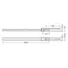 LEDVANCE LED-Strip LFD400T-G1-840-06 43,2W 3.240lm IP66~IP67 – Maßzeichnung