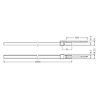 LEDVANCE LED-Strip LFD600S-G1-830-06 69,12W 4.080lm IP66~IP67 – Maßzeichnung