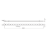 LEDVANCE LED-Strip LFP1200-G3-840-09 80,1W 10.800lm IP67 – Maßzeichnung