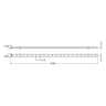 LEDVANCE LED-Strip LFP2000-G3-830-04 80,55W 8.550lm IP67 – Maßzeichnung
