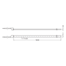 LEDVANCE LED-Strip LFP500-G1-840-10 39W 5.200lm IP67 – Maßzeichnung