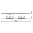 Osram LED BackLED DS Plus G3 BA-DS-PL 865 G3 24V 70W 9600lm 7,9M – Maßzeichnung